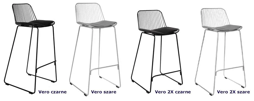 Industrialne hokery Marlo - minimalistyczne
