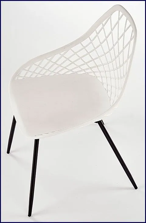 Białe krzesło minimalistyczne do salonu Royal