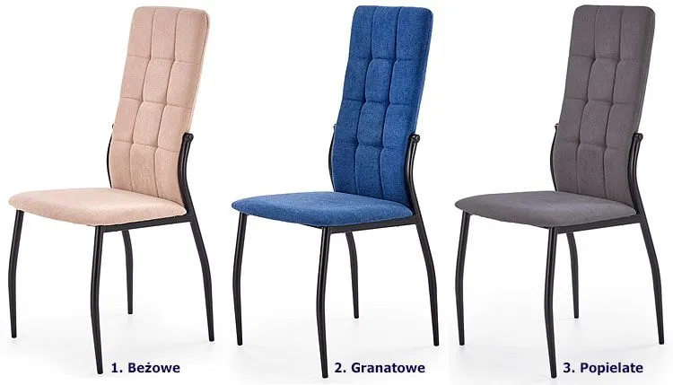 Pikowane krzesło w minimalistycznym stylu Janona