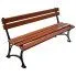 Szczegółowe zdjęcie nr 5 produktu Żeliwna ławeczka parkowa Novesa 4X 150cm - 7 kolorów