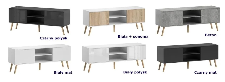 Funkcjonalne szafki RTV Larina - pod telewizor