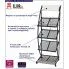 Szczegółowe zdjęcie nr 4 produktu Stojak na gazety do biura sklepu Joko - Czarny