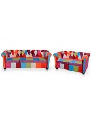 Komplet wypoczynkowy w stylu patchwork Elion w sklepie aosom.live