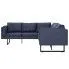 Szczegółowe zdjęcie nr 4 produktu Przestronna sofa narożna Selwa 2X - szara