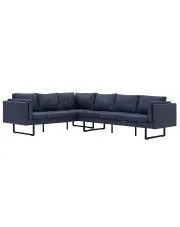 Przestronna sofa narożna Selwa 2X - szara w sklepie aosom.live
