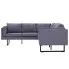 Szczegółowe zdjęcie nr 6 produktu Przestronna sofa narożna Selwa - jasnoszara