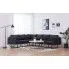 Szczegółowe zdjęcie nr 9 produktu Przestronna sofa narożna Selwa - ciemoszara