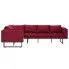 Szczegółowe zdjęcie nr 7 produktu Przestronna sofa narożna Selwa - czerwona