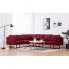 Szczegółowe zdjęcie nr 9 produktu Przestronna sofa narożna Selwa - czerwona