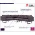 Szczegółowe zdjęcie nr 8 produktu Przestronna sofa narożna Selwa - taupe