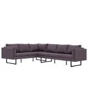 Przestronna sofa narożna Selwa - taupe w sklepie aosom.live