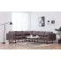 Szczegółowe zdjęcie nr 9 produktu Przestronna sofa narożna Selwa - taupe