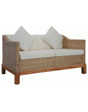 Sofa Otma 2B dwusobowa - naturalny rattan w sklepie aosom.live