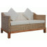 Sofa Otma 2B dwusobowa - naturalny rattan
