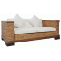 Zdjęcie produktu Sofa Otma 2A dwuosobowa - rattan + brąz.