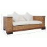 Szczegółowe zdjęcie nr 9 produktu Sofa Otma 2A dwuosobowa - rattan + brąz