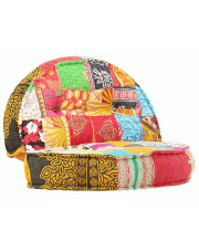 Materiałowa sofa Lekma - patchwork w sklepie aosom.live