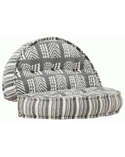 Materiałowa sofa Lekma - ciemnoszara w sklepie aosom.live