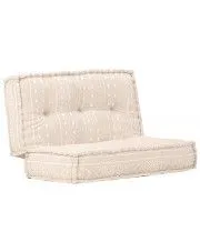 Beżowa kwadratowa piankowa sofa boho - Talos w sklepie aosom.live