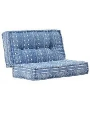 Kwadratowa piankowa sofa Talos - niebieska w sklepie aosom.live
