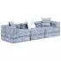 Trzyosobowa sofa modułowa indygo - Montanex 5D
