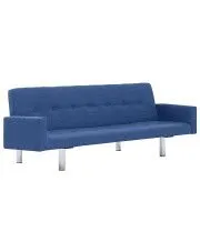 Rozkładana sofa Enya  z podłokietnikami - niebieska w sklepie aosom.live