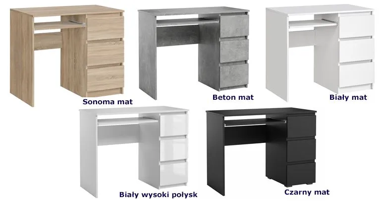 Modernistyczne biurka Pawka - praktyczne