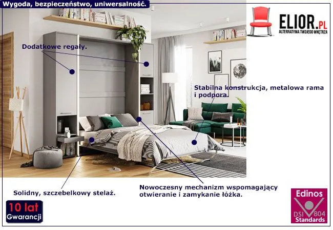 Produkt Półkotapczan  Alwela 2X biały połysk - 3 rozmiary
