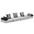 Dwuosobowa szara sofa modułowa Demri 2D