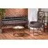 Zdjęcie szara industrailna sofa dwuosobowa Ekta 3X | aosom.live