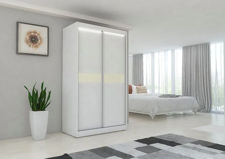 Produkt Szafa przesuwna Bexi 2X- biała lacobel