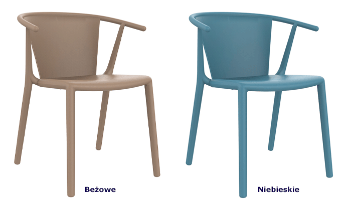 Minimalistyczne krzesła Saran - stylowe