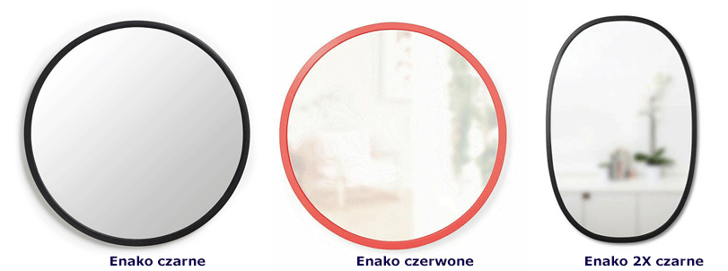 Eleganckie lustra Enako - z minimalistyczną ramą