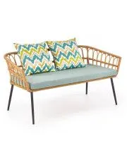 Rattanowa sofa ogrodowa Tarkin 3X-wielobarwna w sklepie aosom.live