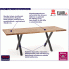 Fotografia Loftowy stół do salonu Simox 3X 120 XL -dąb z kategorii Stoły