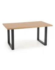 Minimalistyczny stół w stylu loft do salonu Karix 2X 160 - dąb w sklepie aosom.live