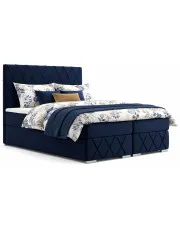 Podwójne łóżko boxspring Ahus 140x200 - 40 kolorów w sklepie aosom.live