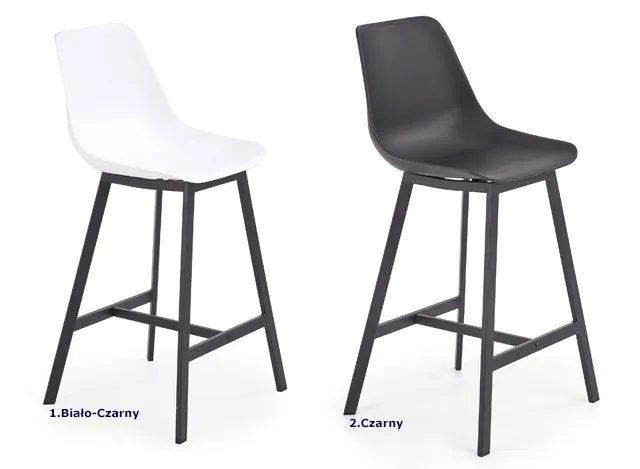 Minimalistyczny bia.ło-czarny hoker Emina