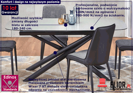 Tapicerowane krzesło Malika popiel 