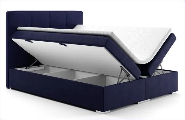 Dwuosobowe łóżko boxspring z zagłówkiem140x200 Monti