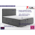 Szczegółowe zdjęcie nr 4 produktu Tapicerowane łóżko kontynentalne Saniko 120x200 - 32 kolory