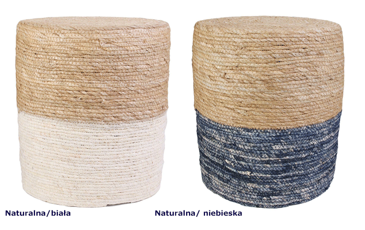 Naturalne pufy Jenner - do salonu