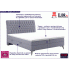 Zdjęcie podwójne łóżko boxspring ze schowkiem Gomos | aosom.live