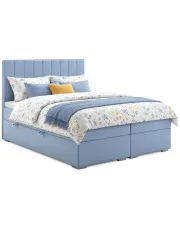 Podwójne łóżko boxspring Mariz 160x200 - 32 kolory w sklepie aosom.live