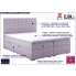 Zdjęcie podwójne łóżko boxspring z pojemnikiem Reid | aosom.live