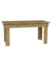 Duży stół do garażu dąb artisan - Tida 160x80 w sklepie aosom.live
