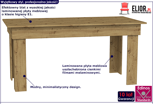 Stół kuchenny w industrialnym stylu Tida