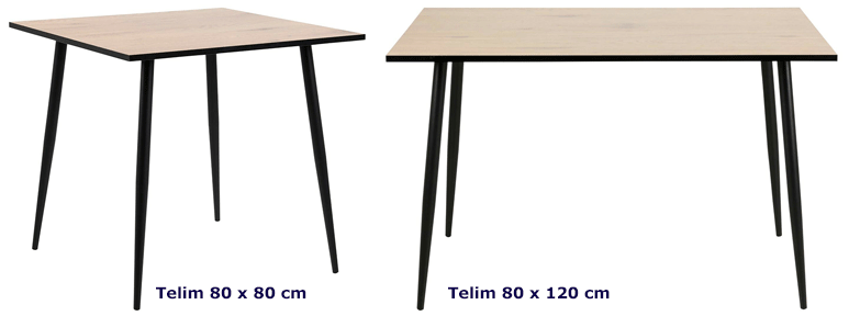 Loftowy stół Lenomi do salonu - dziki dąb