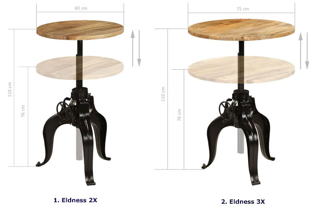 Produkt Okrągły stolik barowy 60x110 – Etis 2X