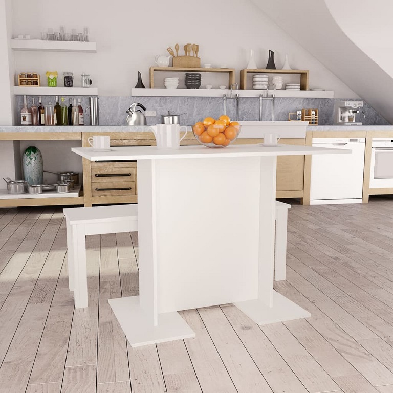 Produkt Minimalistyczny biały stół do jadalni - Mafo - zdjęcie numer 2